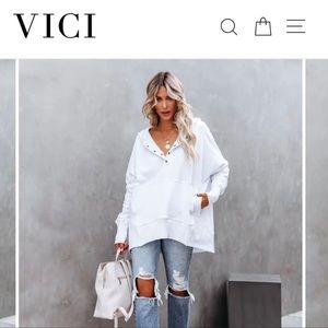 VICI womens size large hooded sweatshirt in Kelly green color